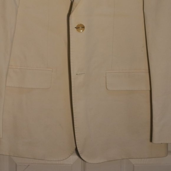 Club Monaco Men's Notch Lapel 2 Button Single Breasted Blazer Jacket Brown - Picture 6 of 7